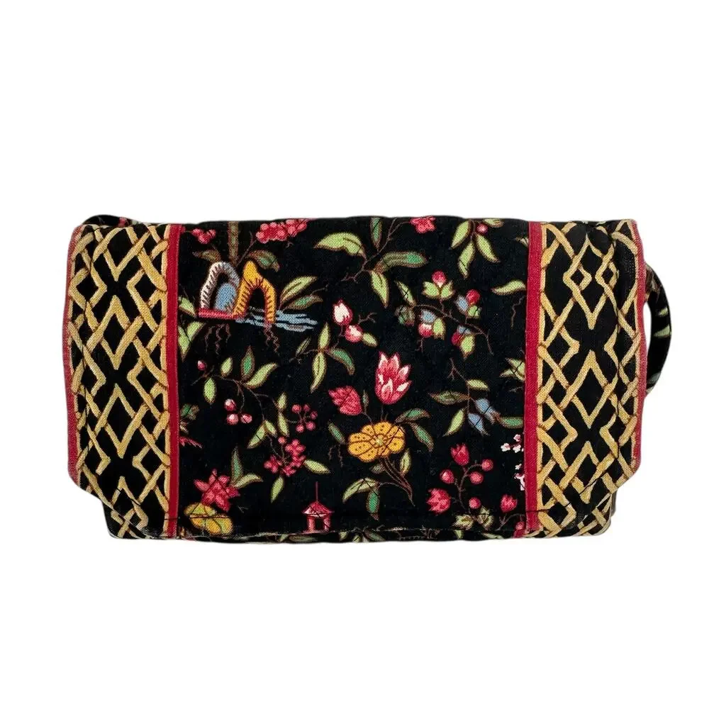 Vera Bradley Vintage Ming Strap Wallet Cotton Lightweight Organizer Crossbody - Picture 1 of 11
